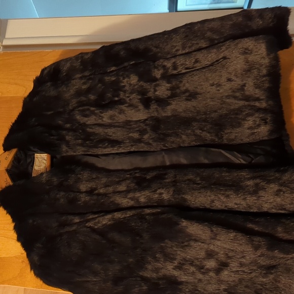 Daniel K Jackets & Blazers - Daniel K Elegant Black  Rabbit Fur Teddy Jacket